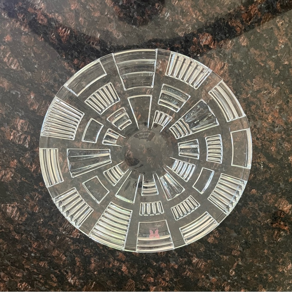 Cubist by Waterford Crystal 10” Shallow Bowl